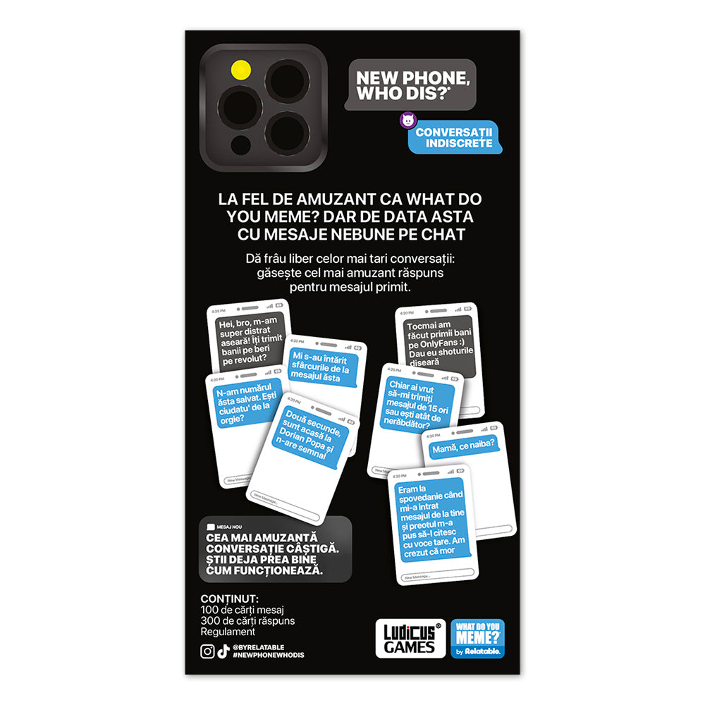 New Phone, Who Dis?, editie lb. romana