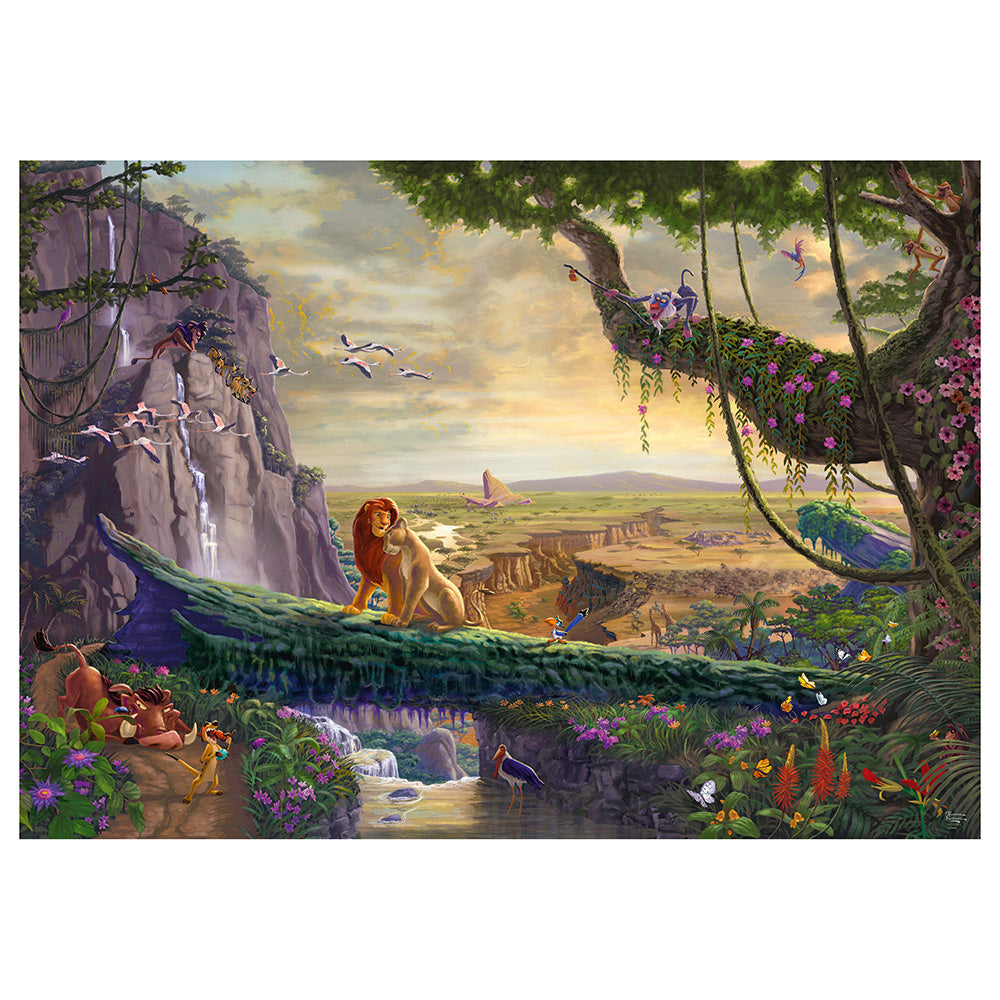 Puzzle Schmidt: Thomas Kinkade - Disney - Regele Leu si intoarcerea la Stanca Mandriei, 6000 piese