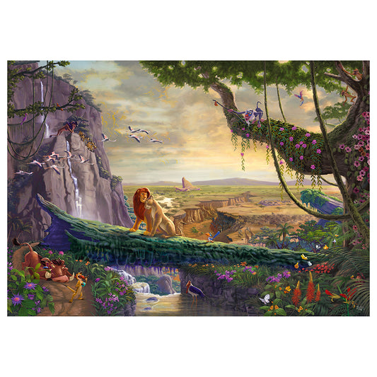 Puzzle Schmidt: Thomas Kinkade - Disney - Regele Leu si intoarcerea la Stanca Mandriei, 6000 piese