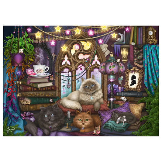 Puzzle Schmidt: Brigid Ashwood - Pisici pe cananpea, 1000 piese