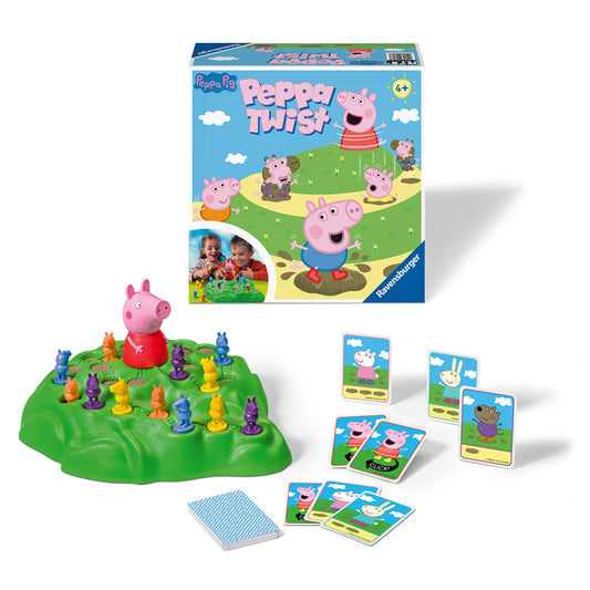 Imagine Peppa Pig Ravensburger, joc de societate pentru copii de la 4 ani, multilingv incl. RO