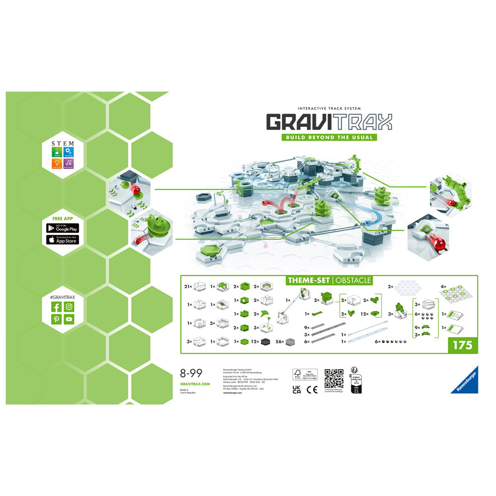 Imagine Joc de constructie Gravitrax Starter Set Obstacle, set de baza Cursa cu Obstacole, multilingv incl. RO