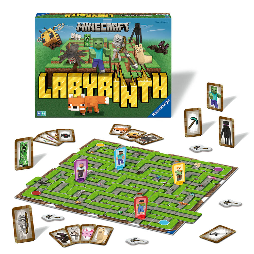 Minecraft Labyrinth, joc de societate Ravensburger, multilingv incl. RO