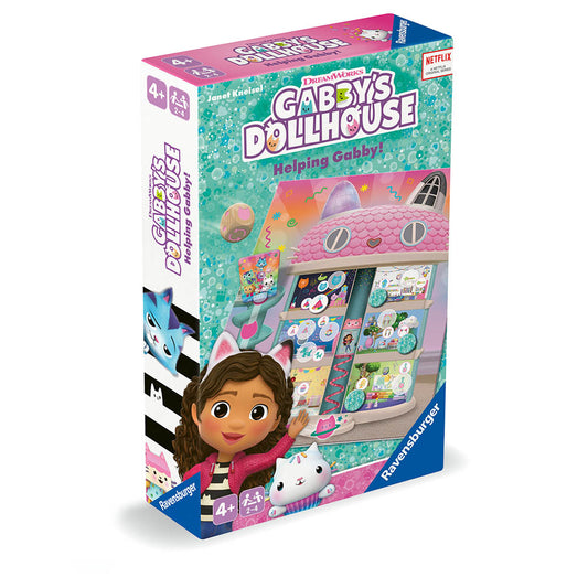 Gabby's Dollhouse Ravensburger, joc de societate pentru copii de la 4 ani, editie compacta, multilingv, incl.RO