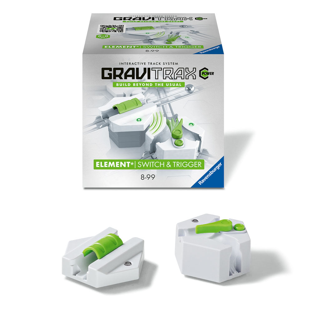 Joc de constructie Gravitrax Power - Switch&Trigger, Comutator si declansator electric, set de accesorii automat