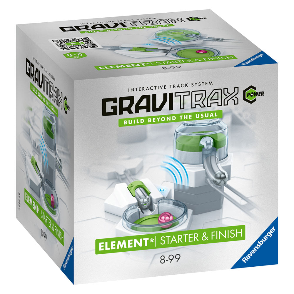 Joc de constructie Gravitrax Power - Starter&Finish, Start si final, set de accesorii electric, automat
