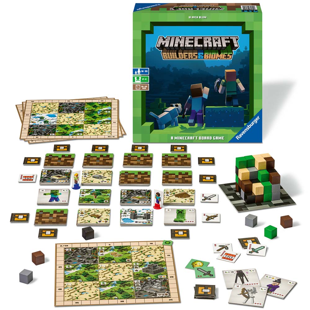 Imagine Minecraft Builders & Biomes, joc de societate Ravensburger