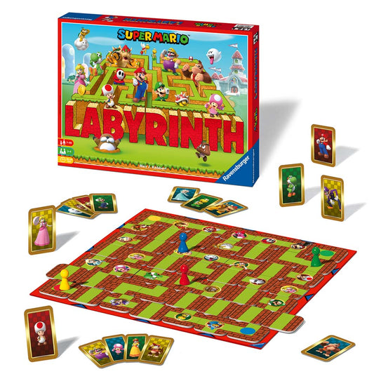Imagine Labyrinth Super Mario Ravensburger, joc labirint pentru copii de la 7 ani, multilingv incl. RO