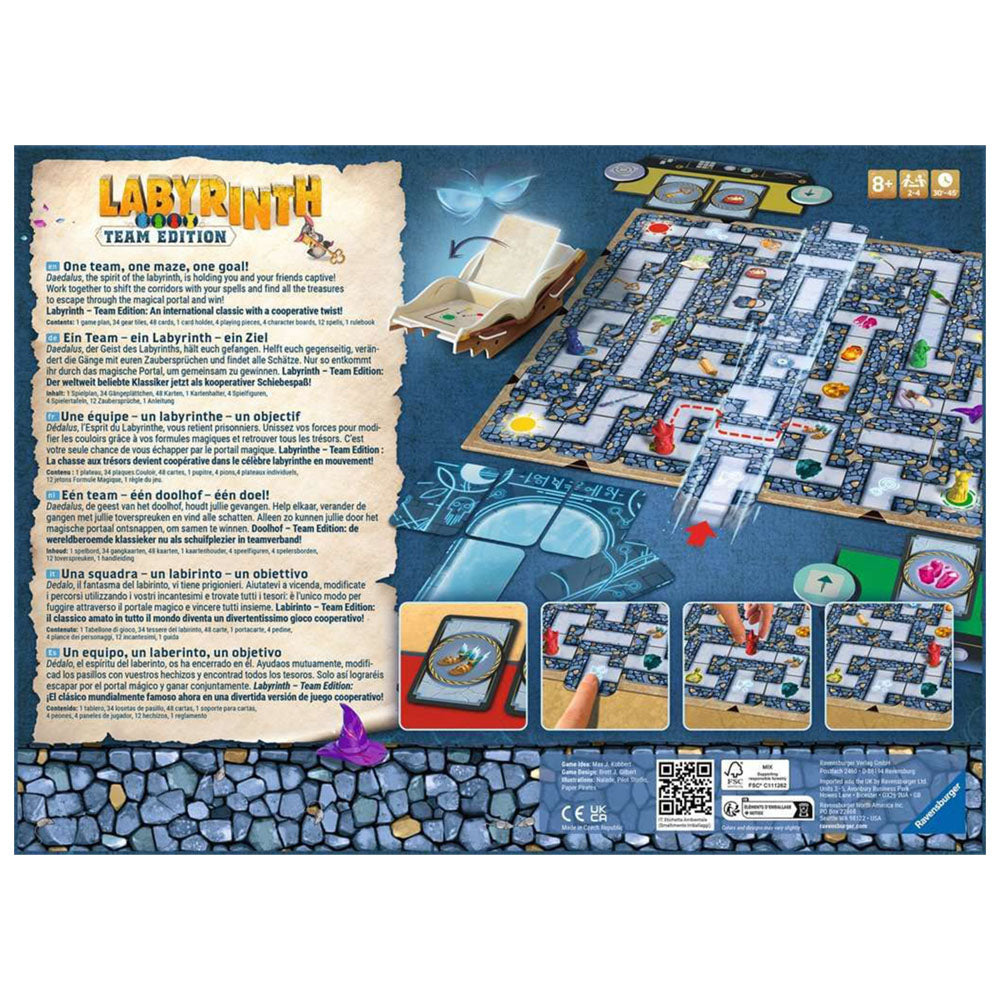 Imagine Labyrinth Team Edition Ravensburger, joc labirint editie cooperativa pentru copii de la 8 ani, multilingv incl. RO.