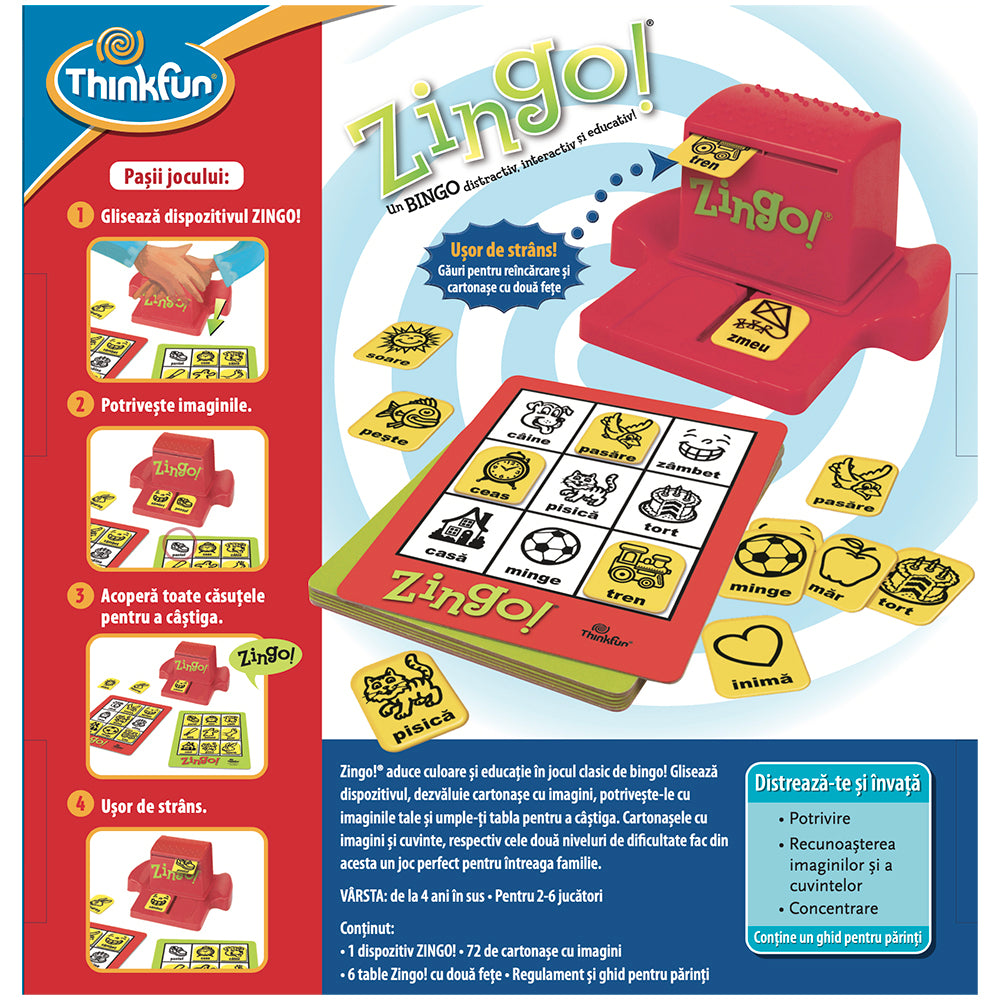 Thinkfun - Zingo! Un bingo distractiv, interactiv si educativ, lb. romana