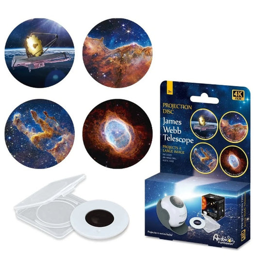 Set de 4 discuri de proiectie: Imagini Telescopul James Webb, compatibil cu Proiectorul Planetariu