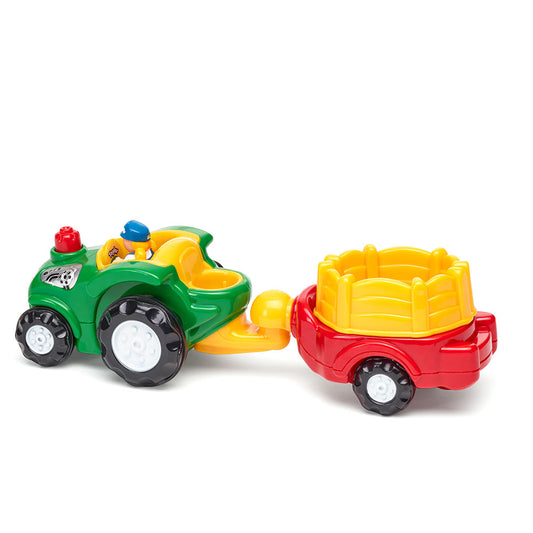 Jucarie pentru copii WOW Toys, Tractor cu remorca, Taylor's Tractor Ride