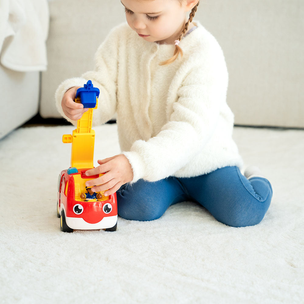 Jucarie pentru copii WOW Toys, Masina de pompieri, Ernie Fire Engine