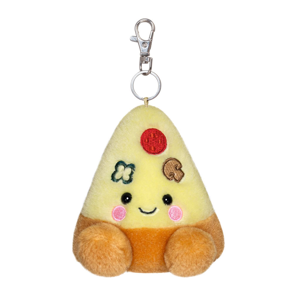 Aurora Palm Pals, jucarie de plus tip breloc, Felia de pizza, 10 cm