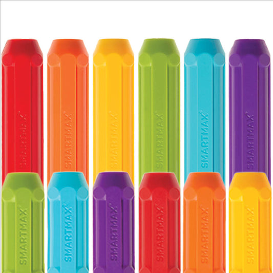 Joc magnetic Smart Max, XT set of 6 pcs short & 6 long bars, set cu 6 piese medii si 6 piese lungi