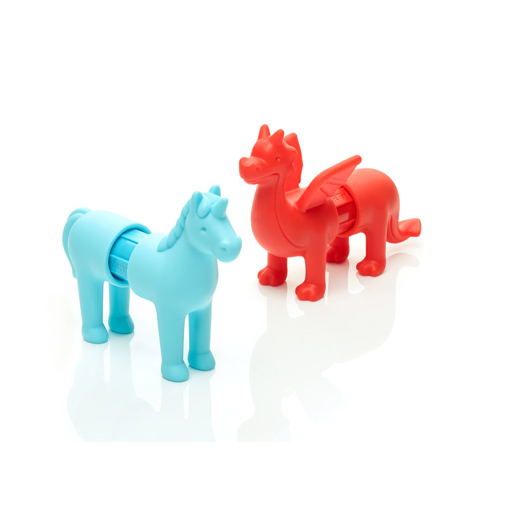 Joc magnetic Smart Max, My First Stories: Fantasy Friends, Carte cu povesti si animale fantastice - 7 piese
