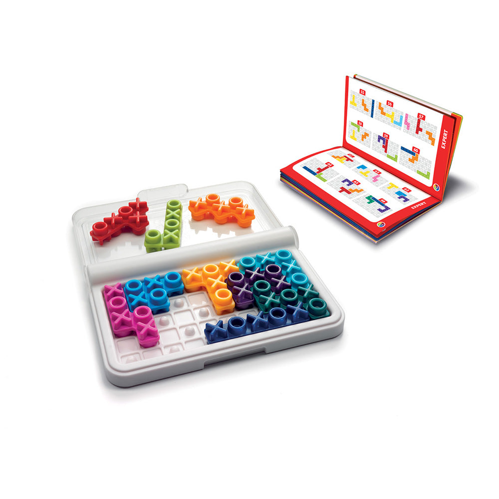 Smart Games - IQ XOXO, joc de logica cu 120 de provocari, 6+ ani, editie internationala