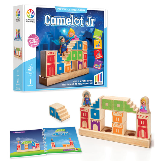 Smart Games - Camelot Jr., joc de logica cu 48 de provocari, 4+ ani, editie internationala