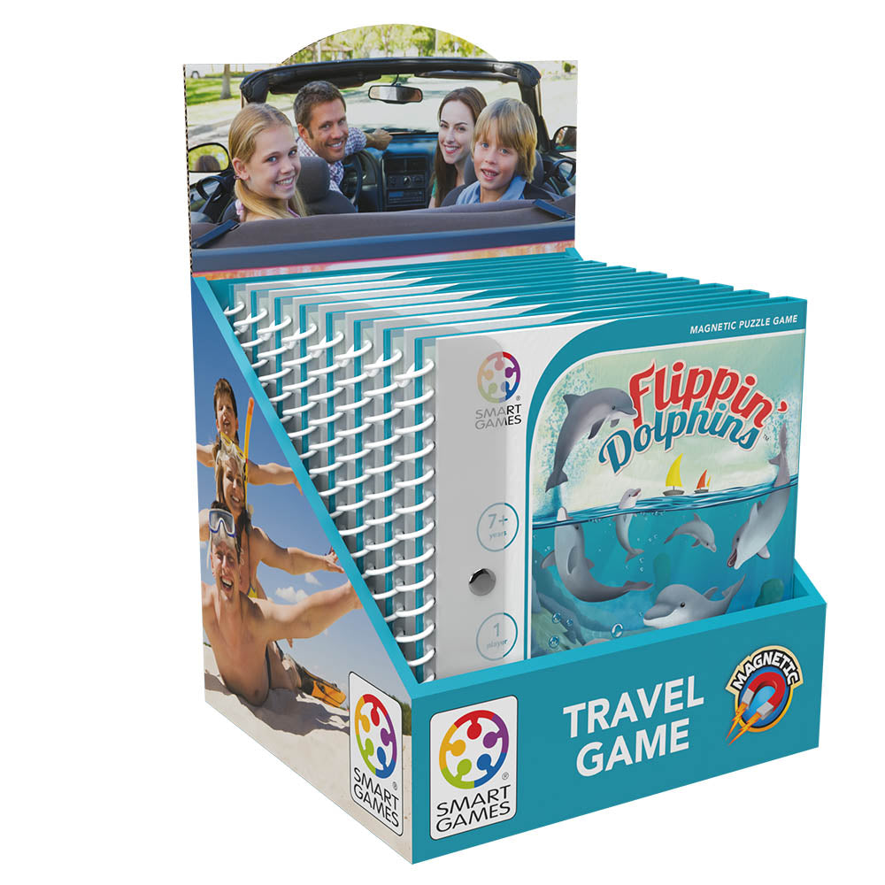 Smart Games - Flippin' Dolphins, joc de logica cu 48 de provocari, 7+ ani, editie internationala