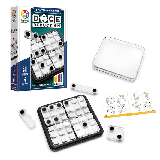 Smart Games - Dice Deduction, joc de logica cu 60 de provocari, 10+ ani, editie internationala