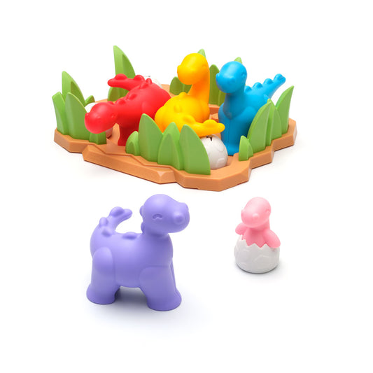 Smart Games - Tiptoe Dino, joc de logica cu 48 de provocari, 4+ ani, editie internationala