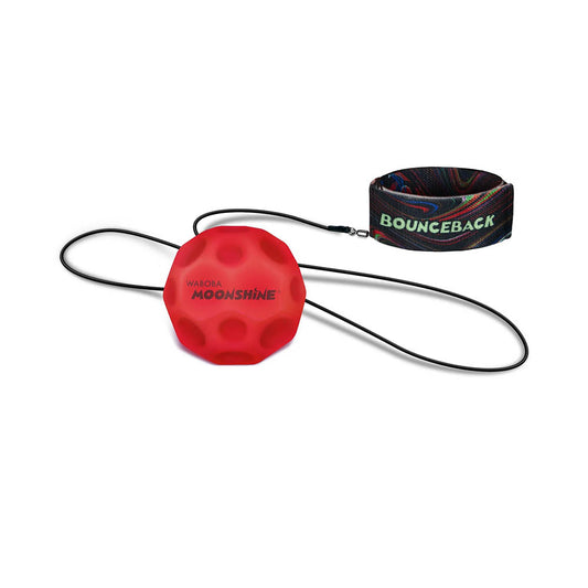 Minge hiper saritoare, cu sistem de prindere - Waboba Bounceback Moonshine, cu led, lumineaza la aruncare, culori asortate, RO