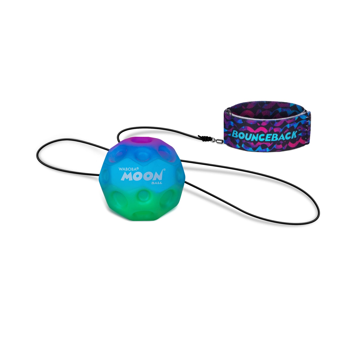 Minge hiper saritoare, cu sistem de prindere - Waboba Bounceback Gradient, culori asortate, RO
