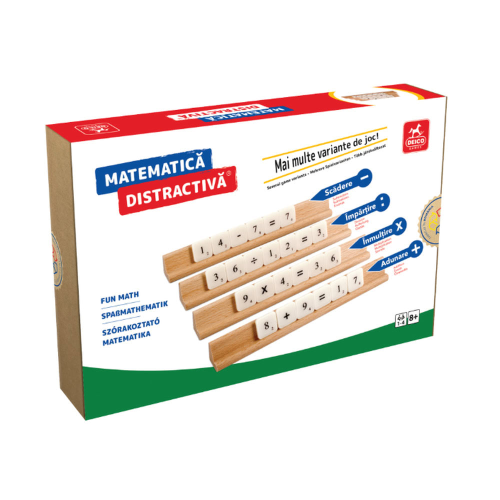 Matematica distractiva, joc educativ, lb.romana