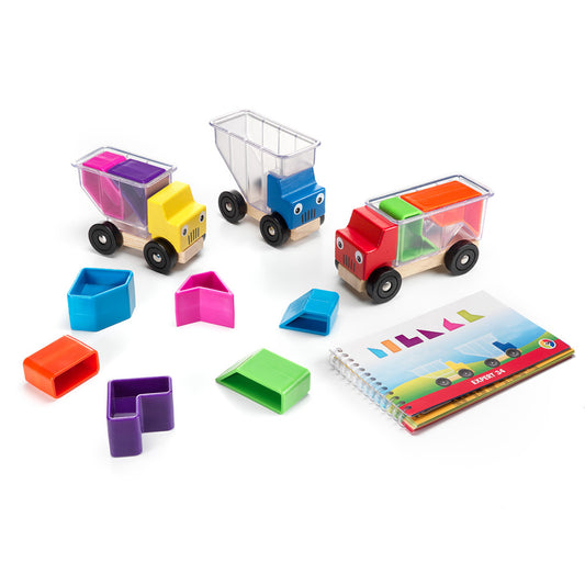 Smart Games - Trucky 3, joc de logica cu 48 de provocari, 3+ ani, editie lb. Romana