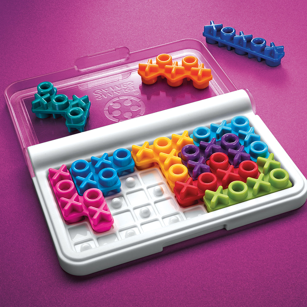 Smart Games - IQ XOXO, joc de logica cu 120 de provocari, 6+ ani, editie lb. Romana