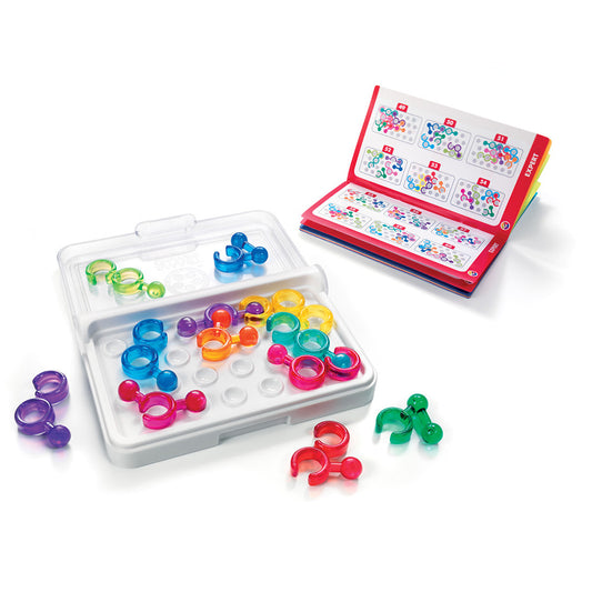 Smart Games - IQ Link, joc de logica cu 120 de provocari, 8+ ani, editie lb. Romana