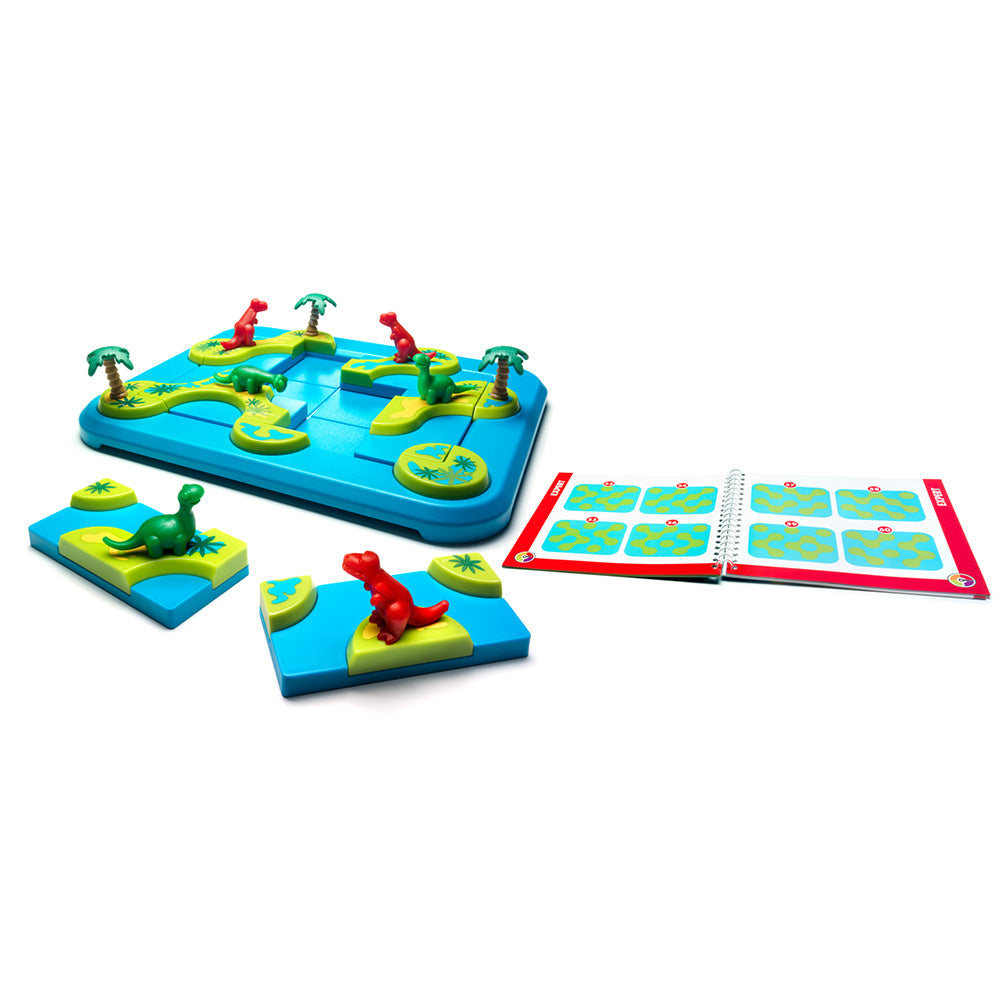 Smart Games - Dinosaurs Mystic Islands, joc de logica cu 80 de provocari, 6+ ani, editie lb. Romana