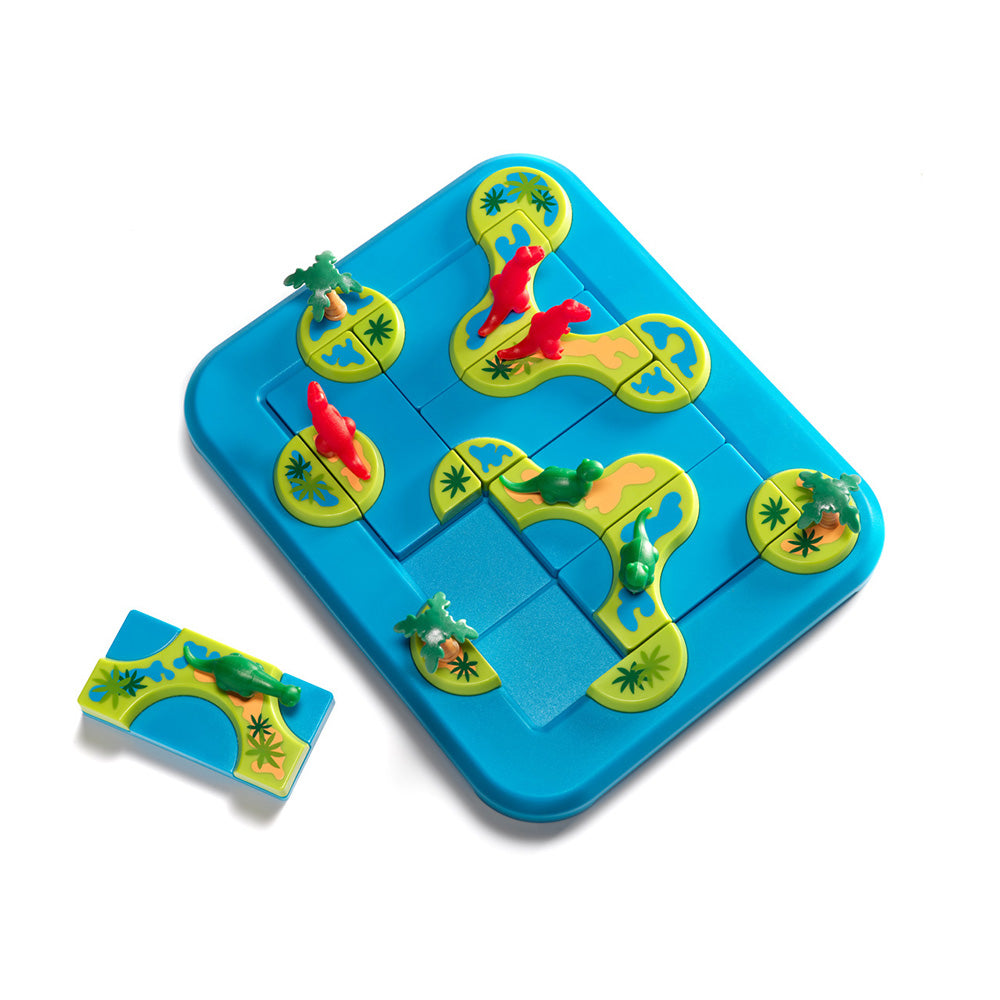 Smart Games - Dinosaurs Mystic Islands, joc de logica cu 80 de provocari, 6+ ani, editie lb. Romana