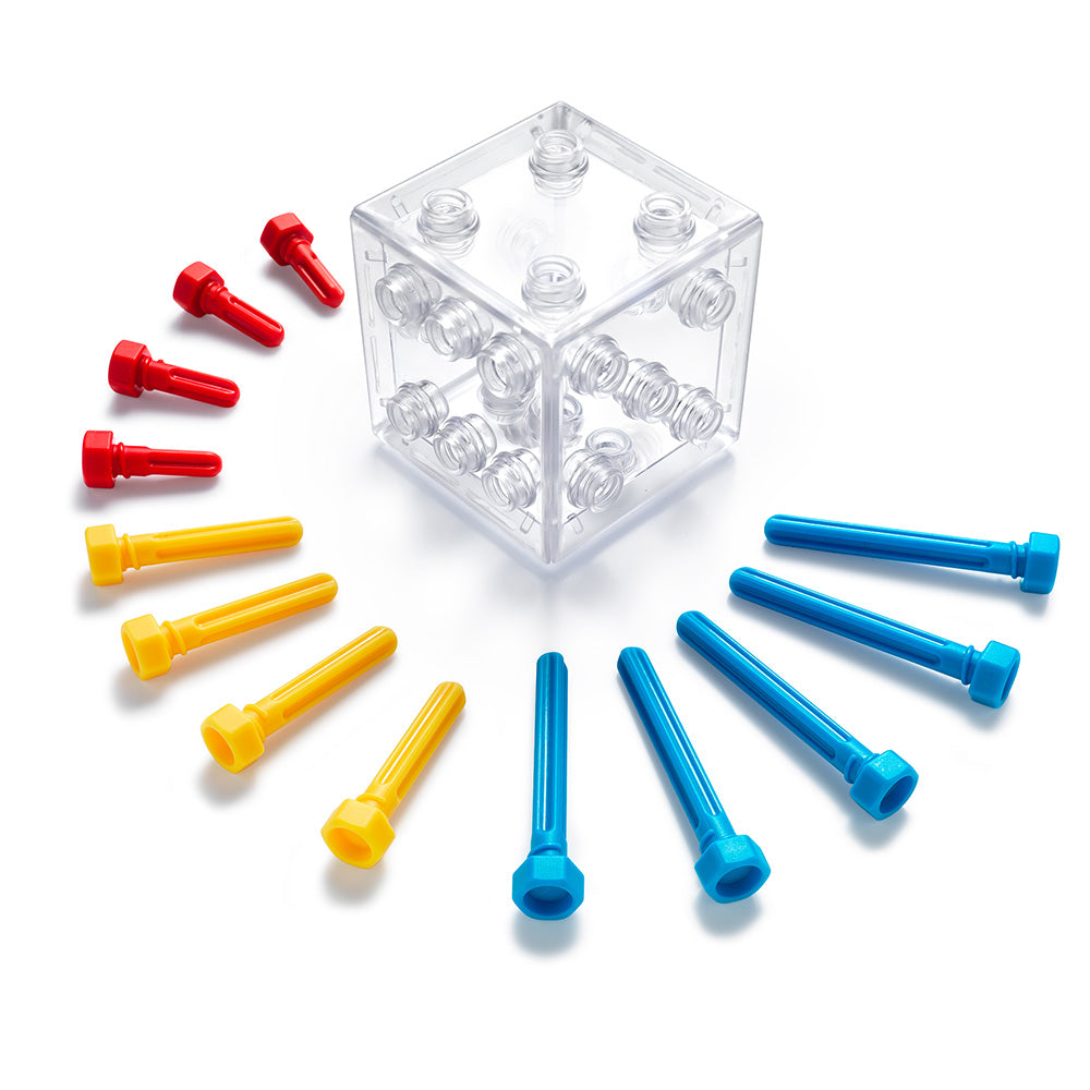Smart Games - Criss Cross Cube, joc de logica cu 80 de provocari, 8+ ani, editie lb. Romana