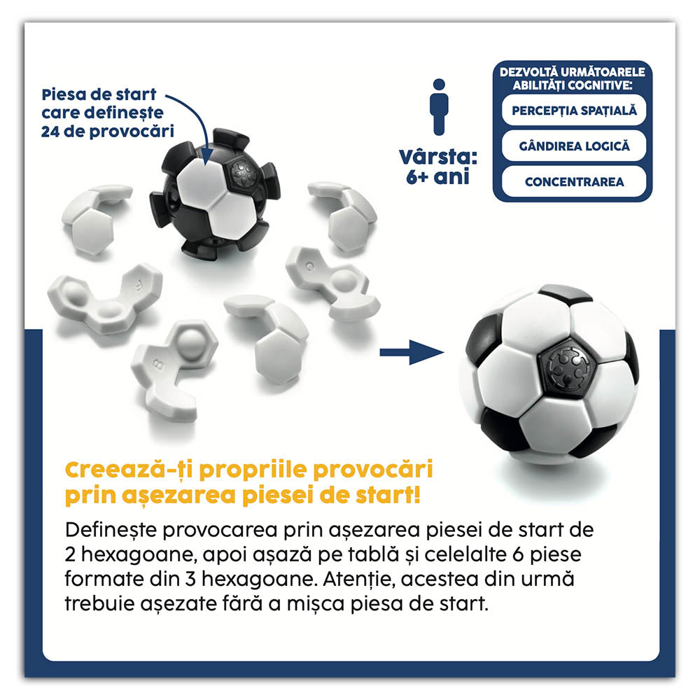 Smart Games - Plug & Play Ball, joc de logica, 6+ ani, editie lb. Romana