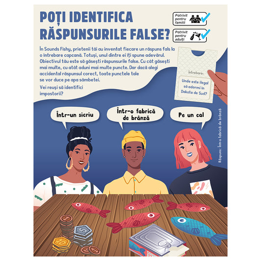 Sounds Fishy - Gaseste adevarul in marea de minciuni! - Joc de petrecere, lb.romana