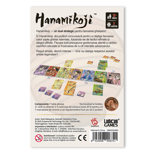 Hanamikoji - Intra in jocul Gheiselor, editie NOUA