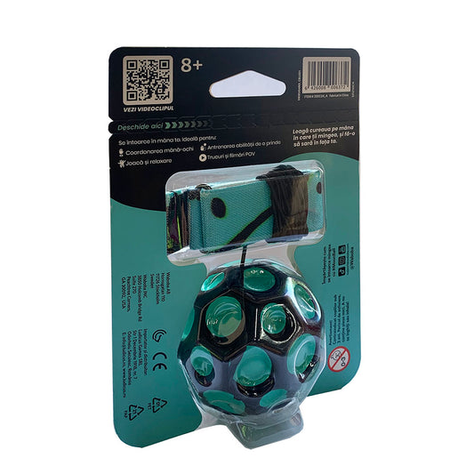 Minge hipersaritoare, cu sistem de prindere - Waboba Bounceback Moon Ball, culori asortate, RO