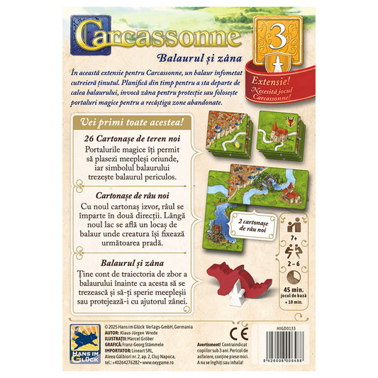 Carcassonne - Extensia 3 - Balaurul si zana, editia NOUA