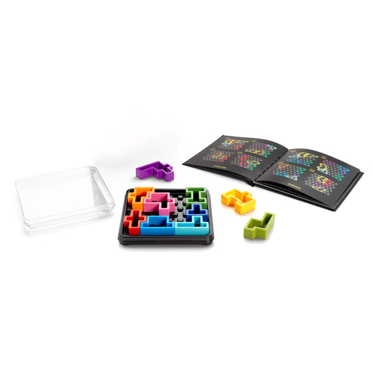 Smart Games - IQ Deluxe - Square, joc de logica cu 120 de provocari, 14+ ani, editie lb. Romana