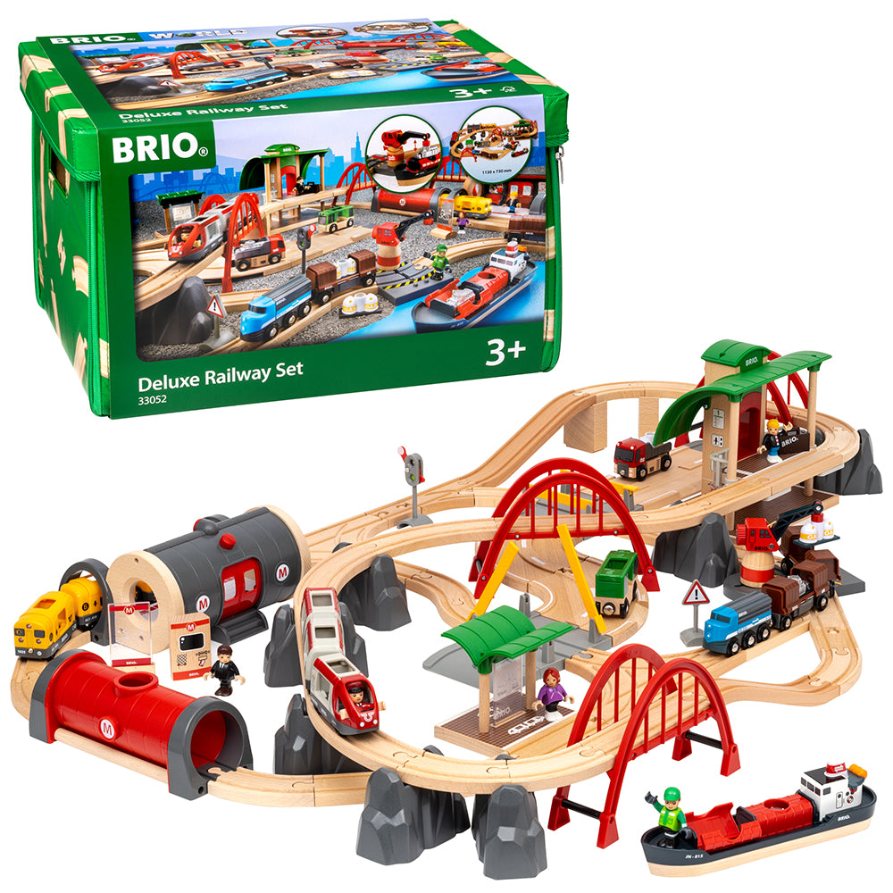 Set trenulet deluxe - BRIO, 3+ ani