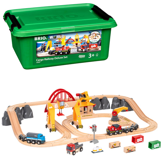 Set trenulet marfa deluxe - BRIO, 3+ ani