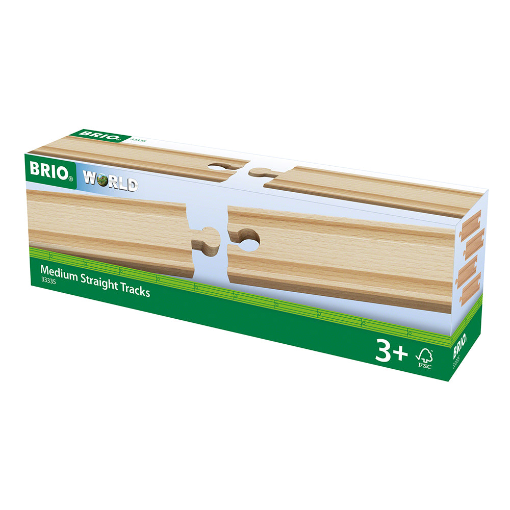 Set de sine drepte, medii pentru trenulete BRIO, 3+ ani