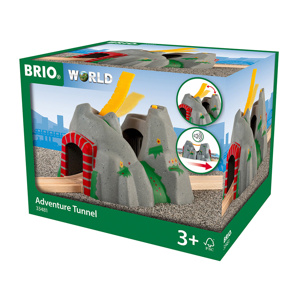 Tunel aventura pentru trenulete BRIO, 3+ ani