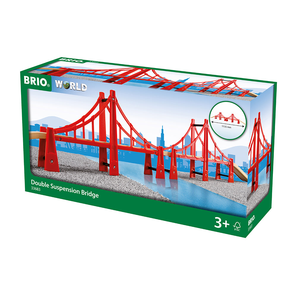 Pod dublu suspendat pentru trenulete BRIO, 3+ ani