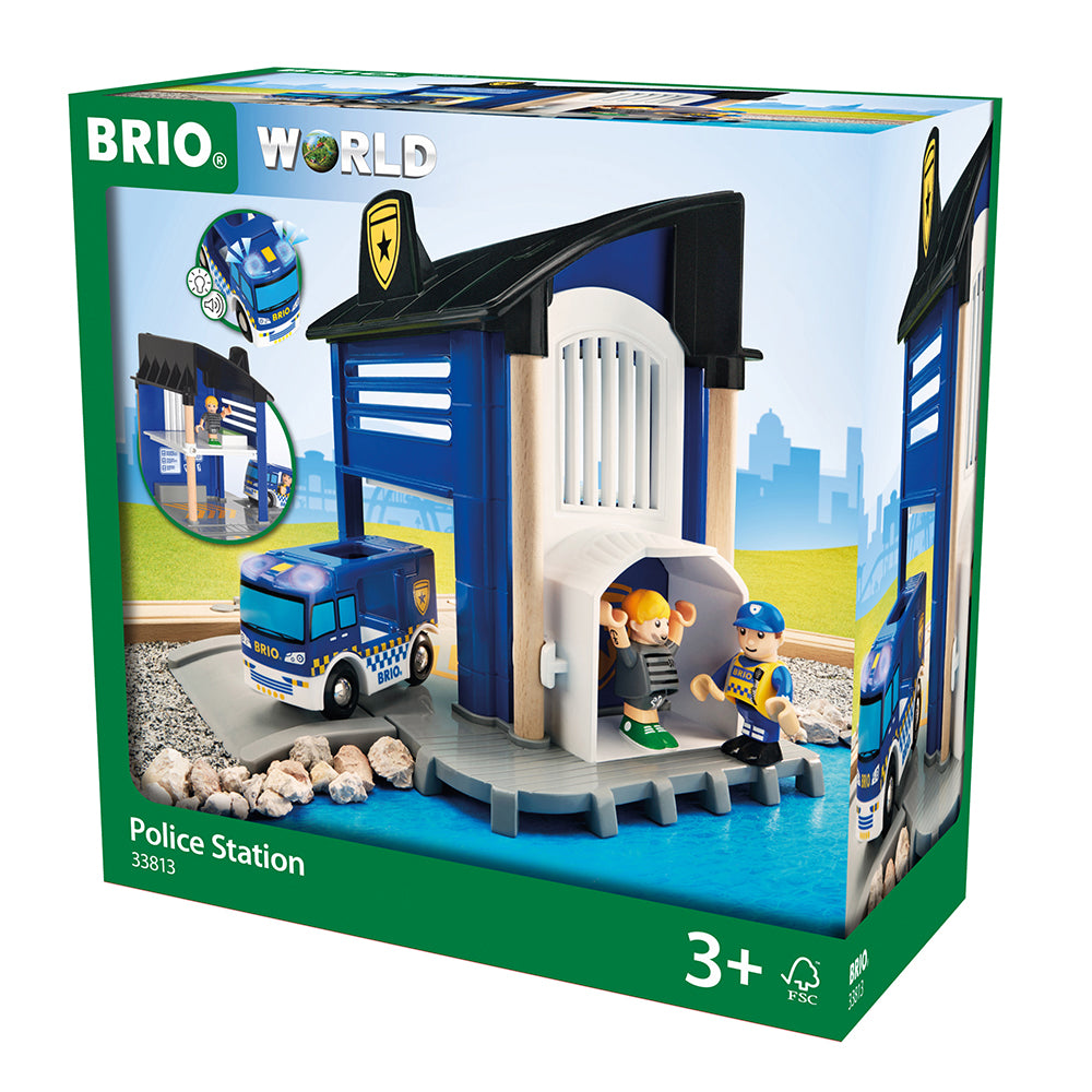 Set sectie de politie BRIO, 3+ ani