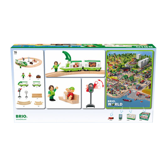 Set trenulet cu sine si figurine + accesorii feroviare - BRIO, 3+ ani