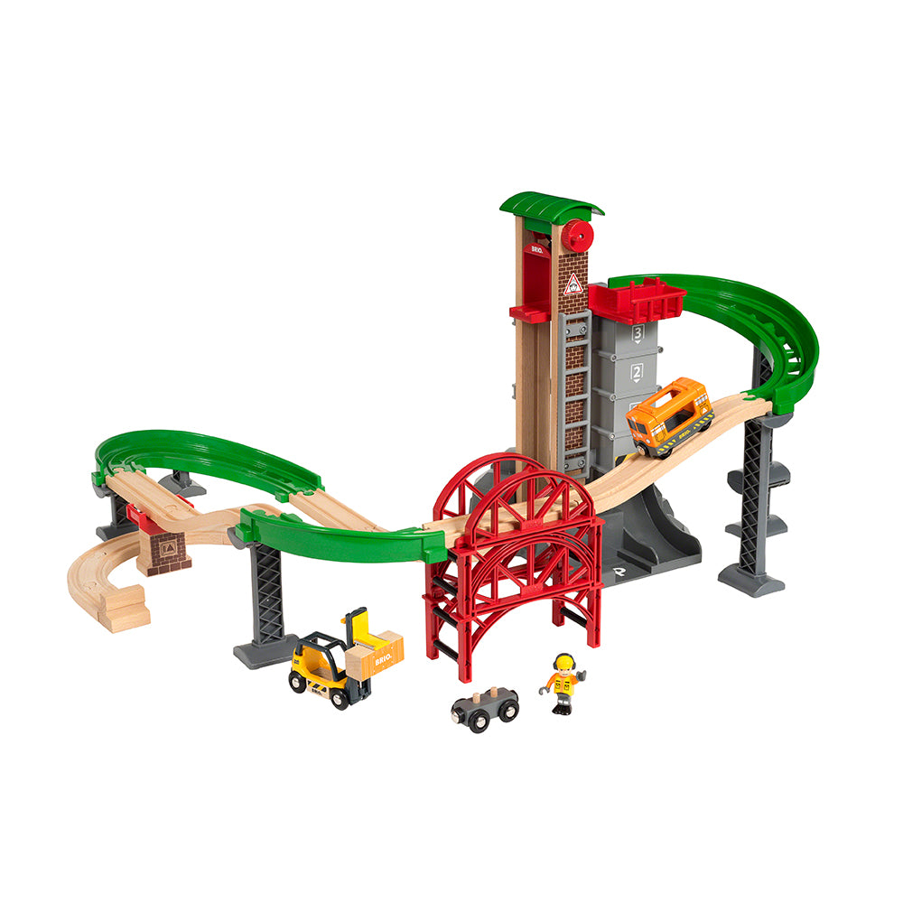 Set trenulet cu lift BRIO, 3+ ani