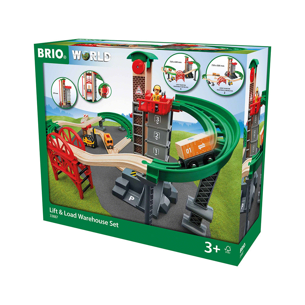 Set trenulet cu lift BRIO, 3+ ani