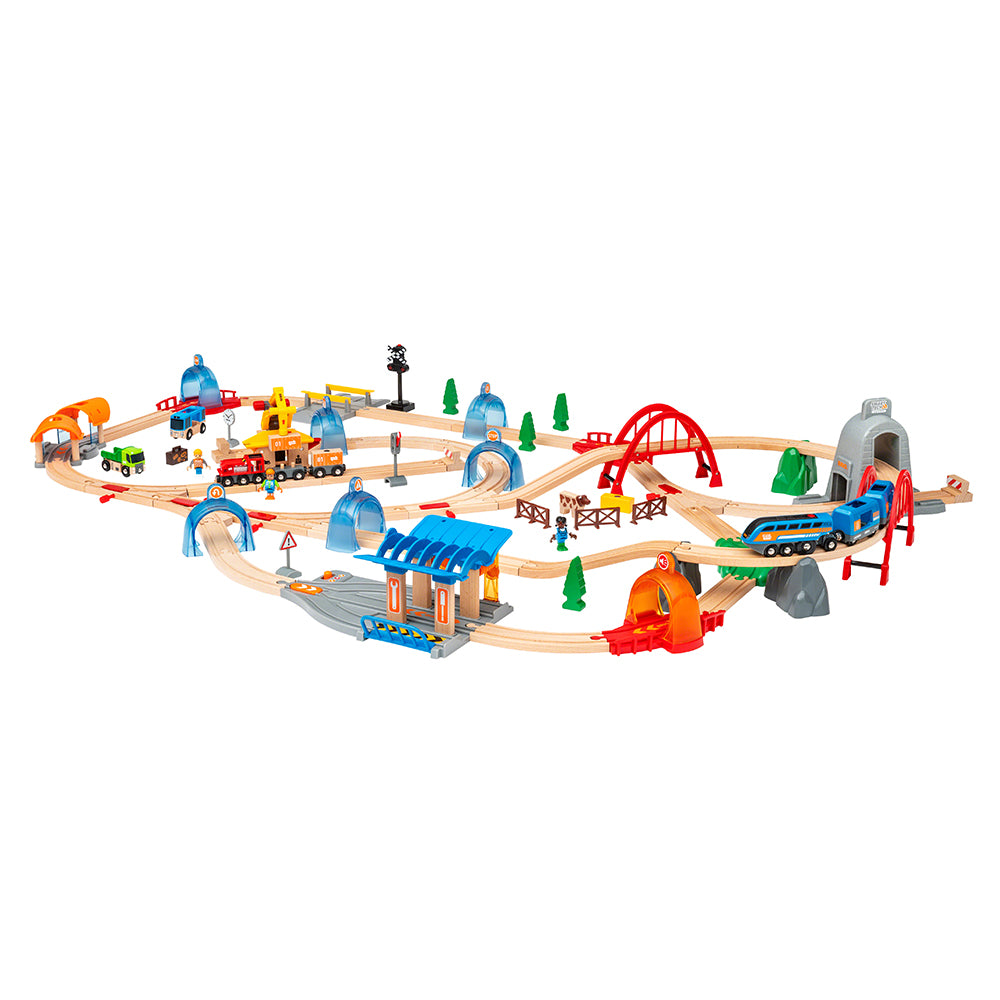Set deluxe trenulet inteligent, cu lumini si sunete electronice BRIO, 3+ ani